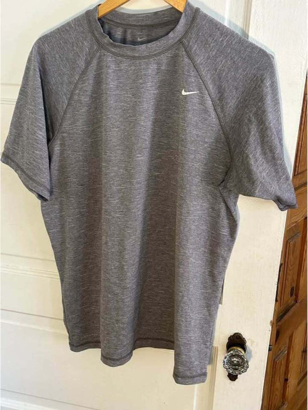 Nike Dri-FIT Grey Short Sleeve Shirt - Size Medium